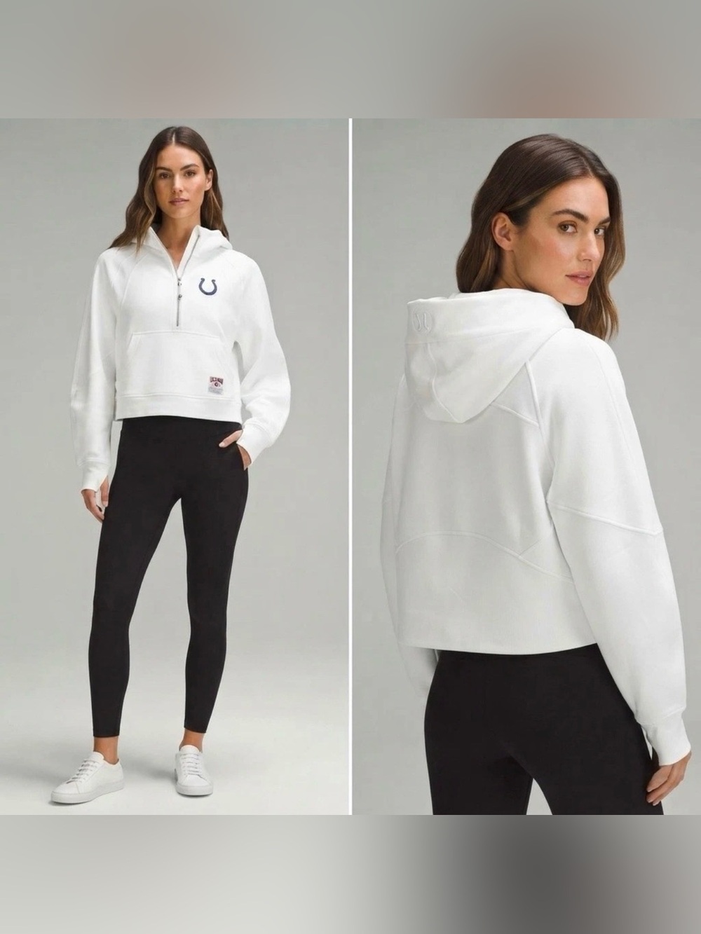 Lululemon NFL Indianapolis Colts Scuba Oversized 1/2 Zip Hoodie Woman Size M/L